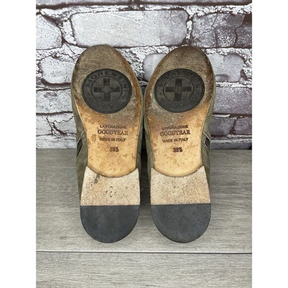 Fiorentini + Baker Goodyear Taupe Suede Side Zip Ankle Boots Women Sz 38.5EU/8M - Picture 16 of 16